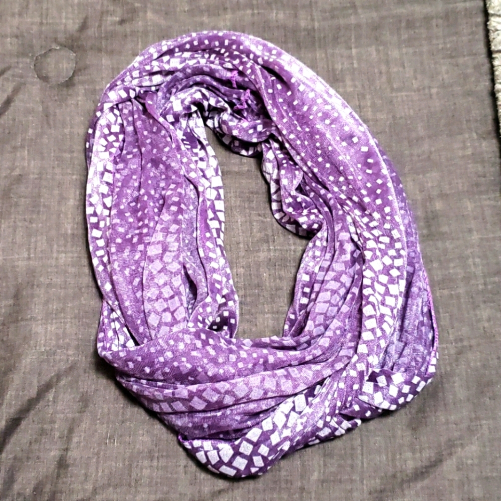 Womens Purple Infinity Scarf